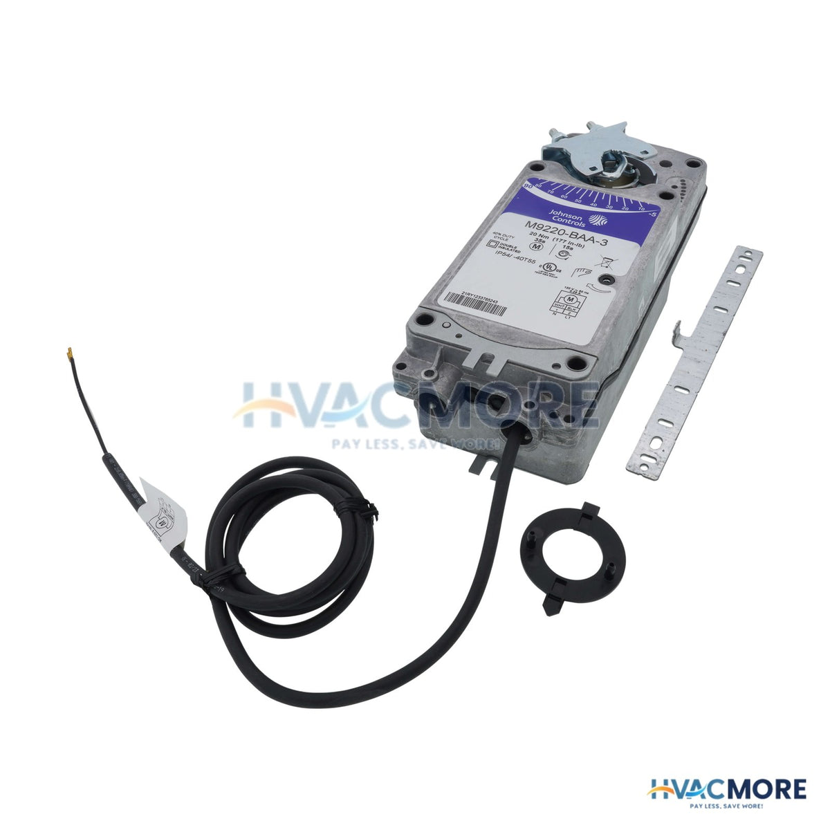 Johnson Controls M9220 120V On/Off Spring Return Actuator (177 lb-in) M9220-BAA-3