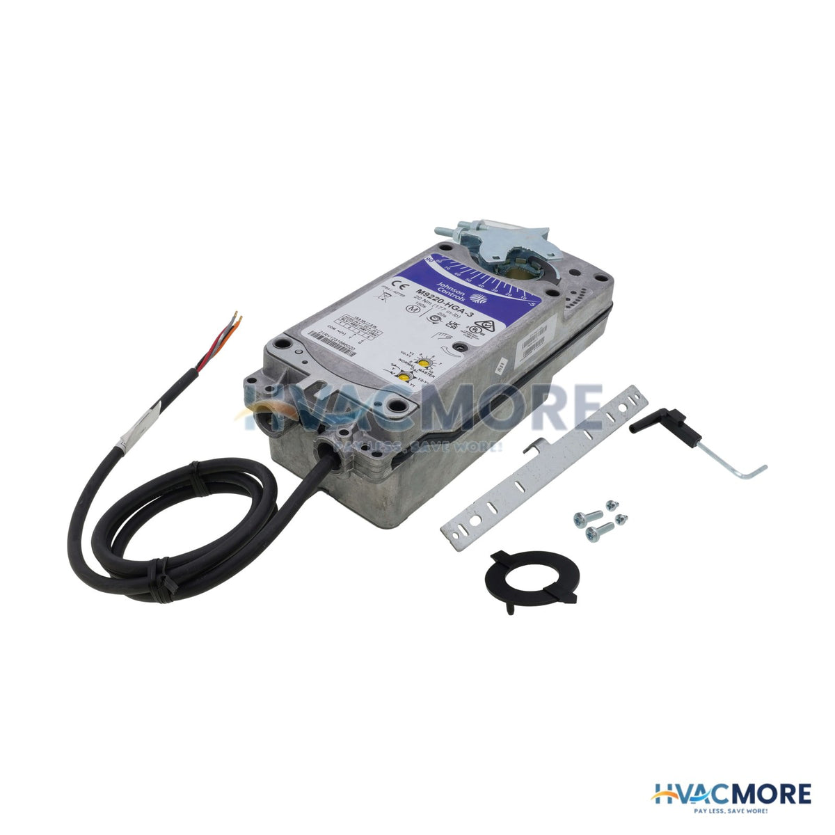 Johnson Controls M9220 Proportional Spring Return Actuator, W/ Adj. Zero & Span (177 lb-in) M9220-HGA-3
