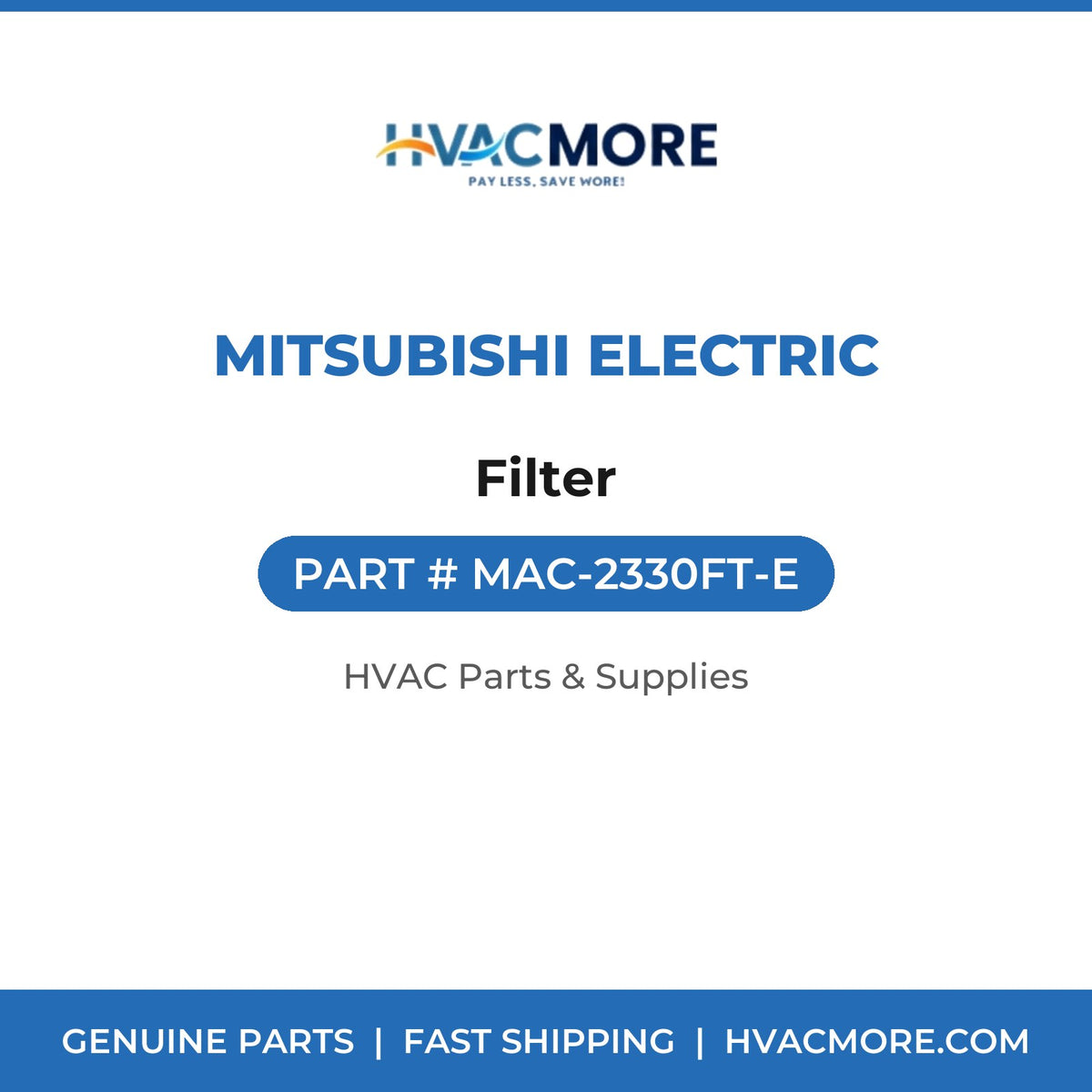 Mitsubishi Electric Filter MAC-2330FT-E