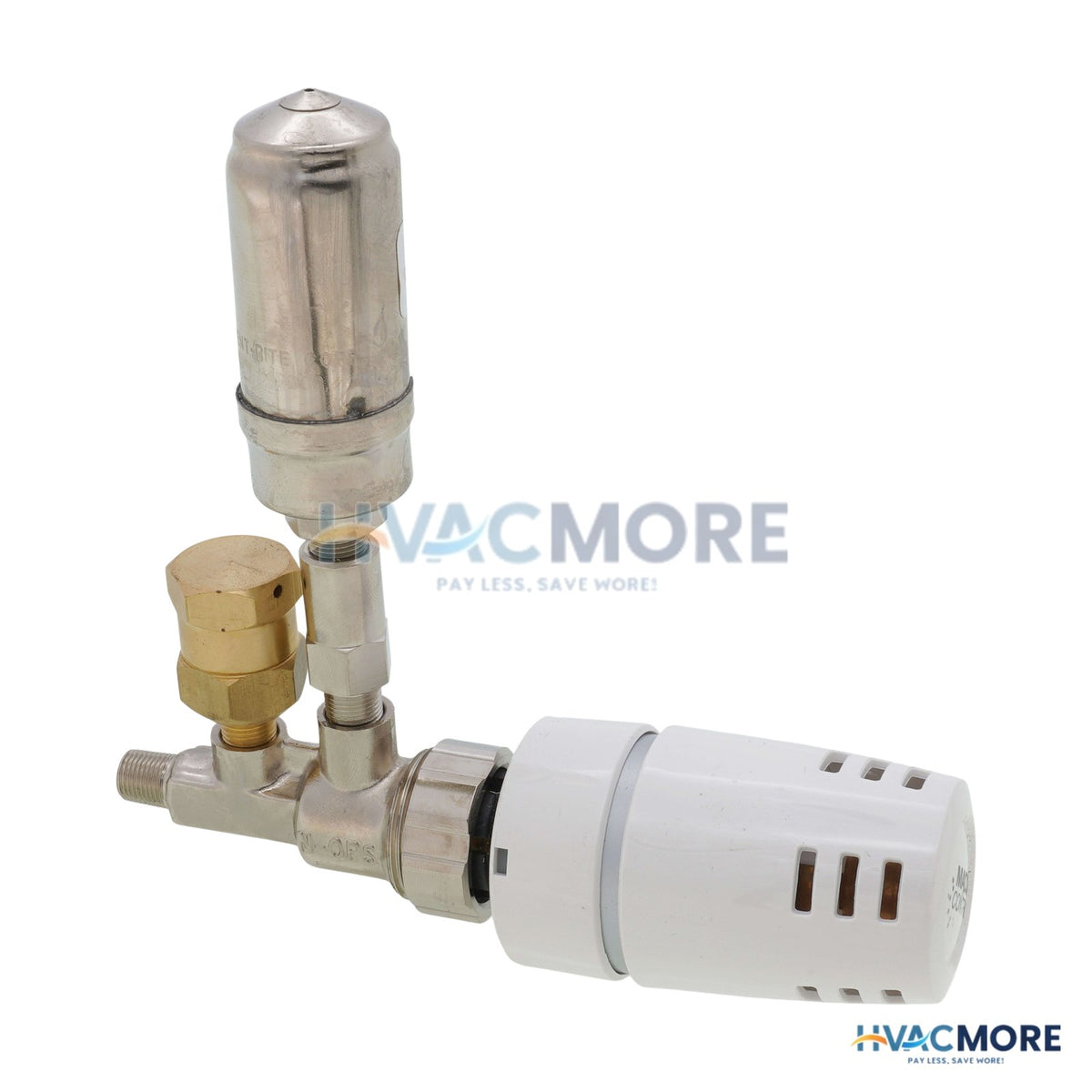 Macon Controls 1/8" Threaded One-Pipe Steam Straight Valve Assembly with EVO-28 Operator MAC-OPSK-W/EVO