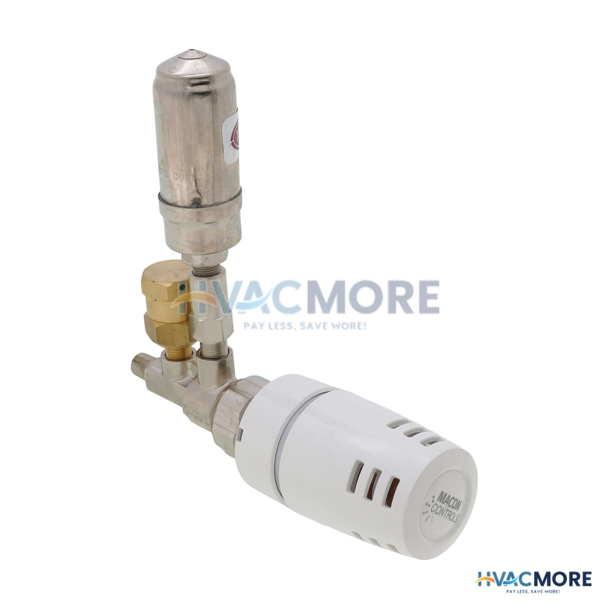 Macon Controls 1/8" Threaded One-Pipe Steam Straight Valve Assembly with EVO-28 Operator MAC-OPSK-W/EVO