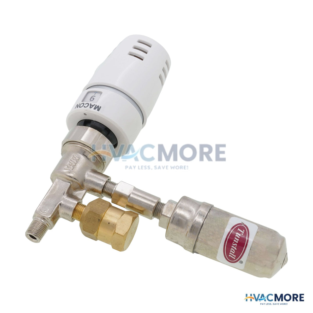 Macon Controls 1/8" Threaded One-Pipe Steam Straight Valve Assembly with EVO-28 Operator MAC-OPSK-W/EVO