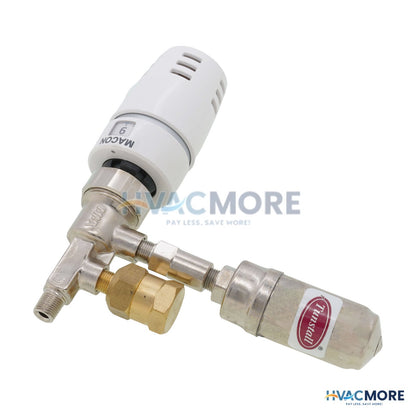 Macon Controls 1/8" Threaded One-Pipe Steam Straight Valve Assembly with EVO-28 Operator MAC-OPSK-W/EVO