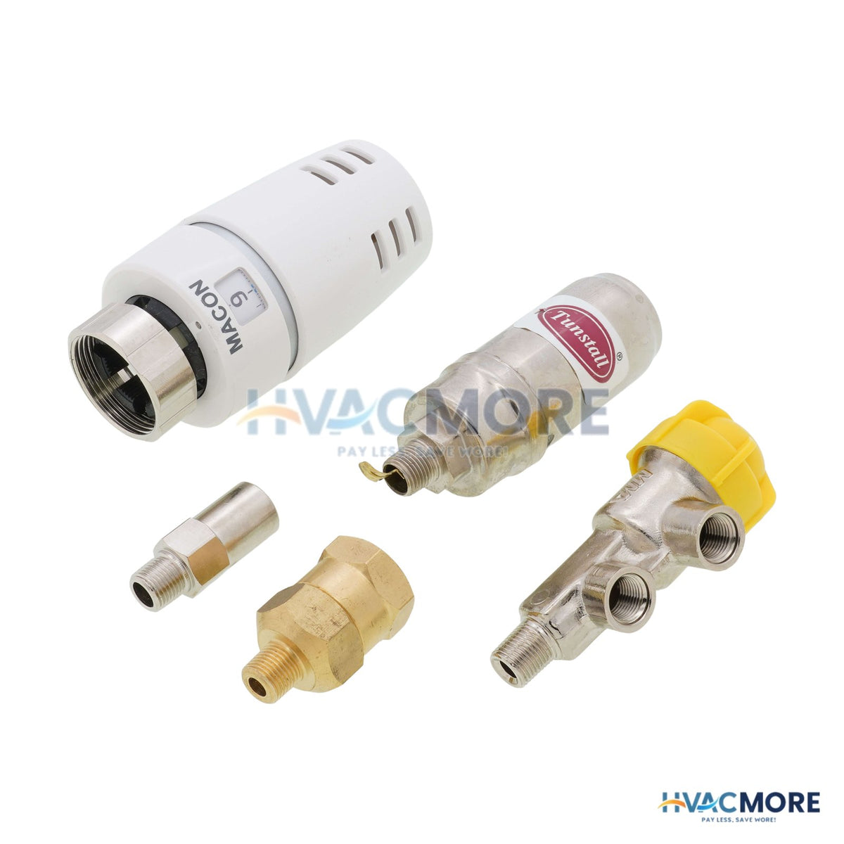 Macon Controls 1/8" Threaded One-Pipe Steam Straight Valve Assembly with EVO-28 Operator MAC-OPSK-W/EVO