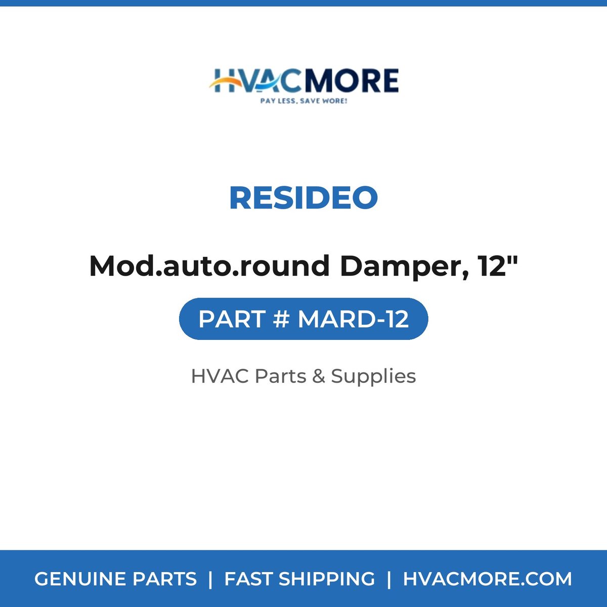 Resideo Mod.auto.round Damper, 12" MARD-12