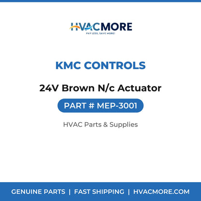 KMC Controls 24V Brown N/c Actuator MEP-3001