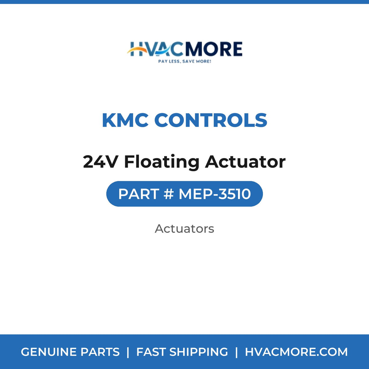 KMC Controls 24V Floating Actuator MEP-3510