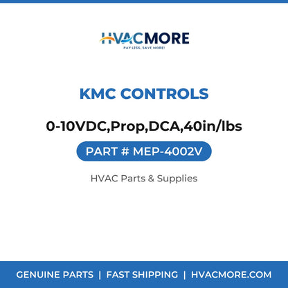KMC Controls 0-10VDC,Prop,DCA,40in/lbs MEP-4002V