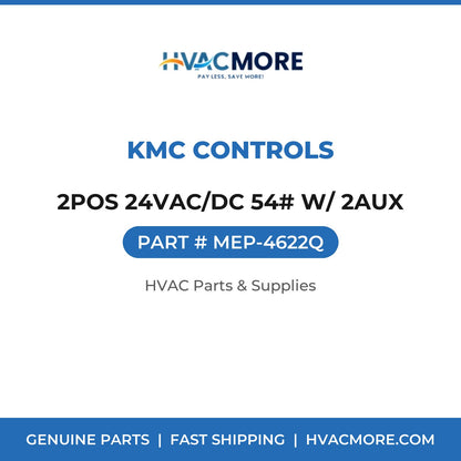 KMC Controls 2POS 24VAC/DC 54# W/ 2AUX MEP-4622Q