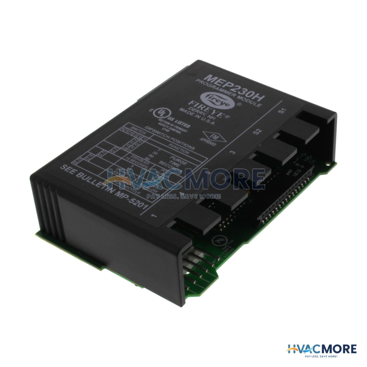 Fireye 8 Sec. Pilot Stabil. Non-Rec/Rec, Select. Purge MircoM Program. Module MEP230H