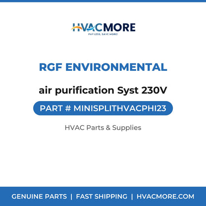 RGF Environmental air purification Syst 230V MINISPLITHVACPHI23