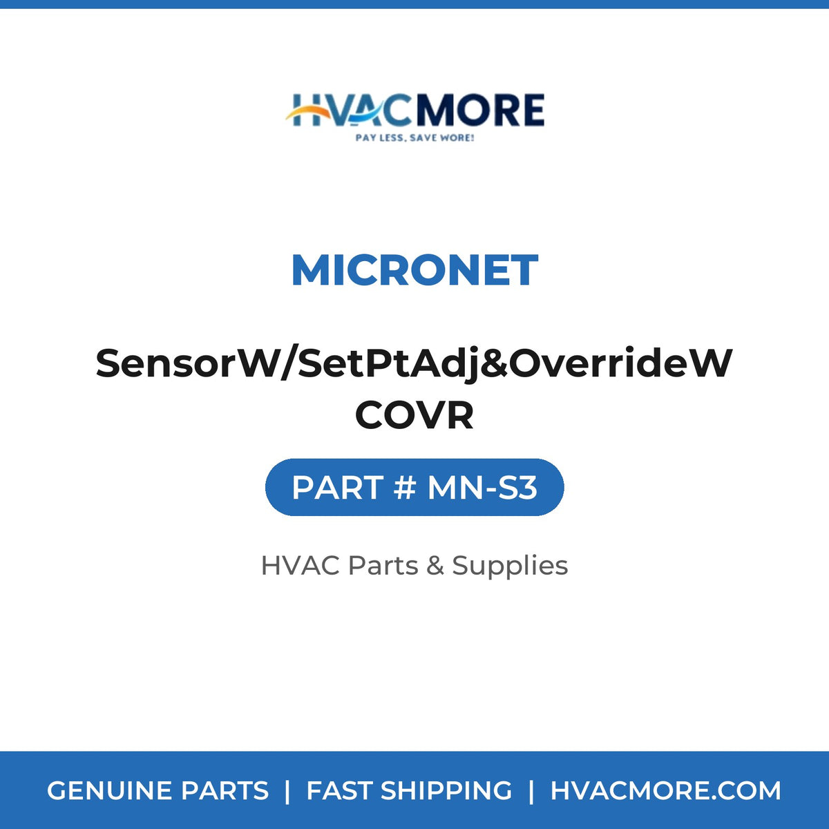 Micronet SensorW/SetPtAdj&OverrideWCOVR MN-S3
