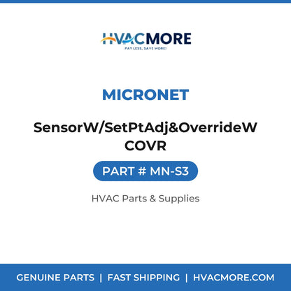 Micronet SensorW/SetPtAdj&OverrideWCOVR MN-S3