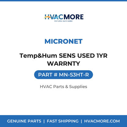 Micronet Temp&Hum SENS USED 1YR WARRNTY MN-S3HT-R