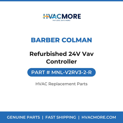 Barber Colman Refurbished 24V Vav Controller MNL-V2RV3-2-R