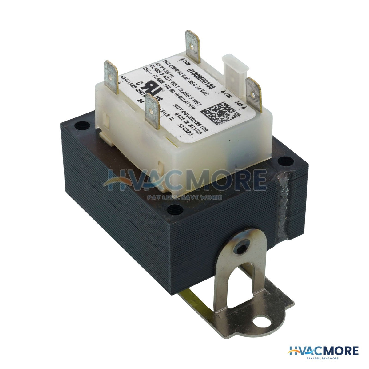 Goodman-Amana 40VA Transformer, 208/240V Primary, 24V Secondary - 0130M00138S