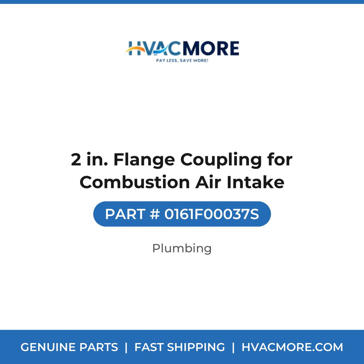 2 in. Flange Coupling for Combustion Air Intake - 0161F00037S