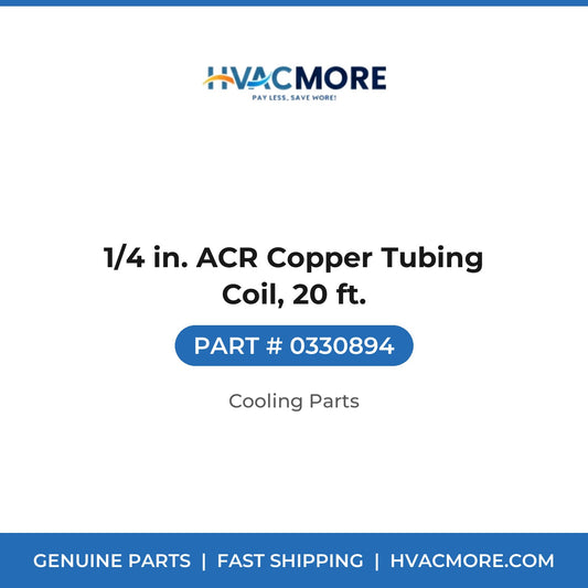 1/4 in. ACR Copper Tubing Coil, 20 ft. - 0330894
