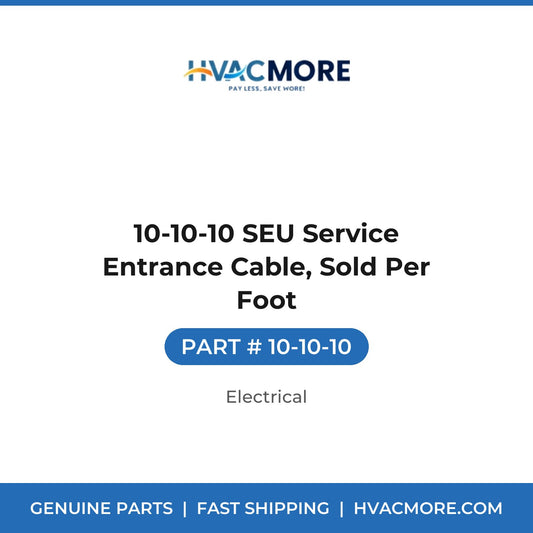 10-10-10 SEU Service Entrance Cable, Sold Per Foot - 10-10-10