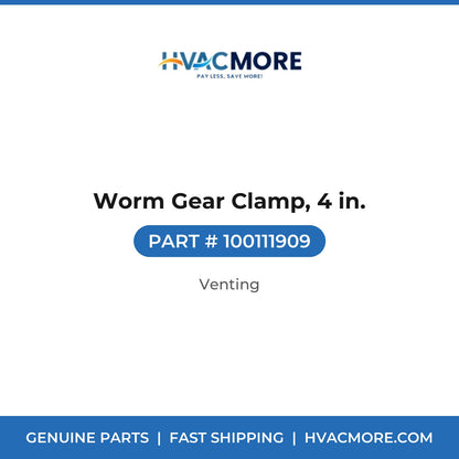 Worm Gear Clamp, 4 in. - 100111909