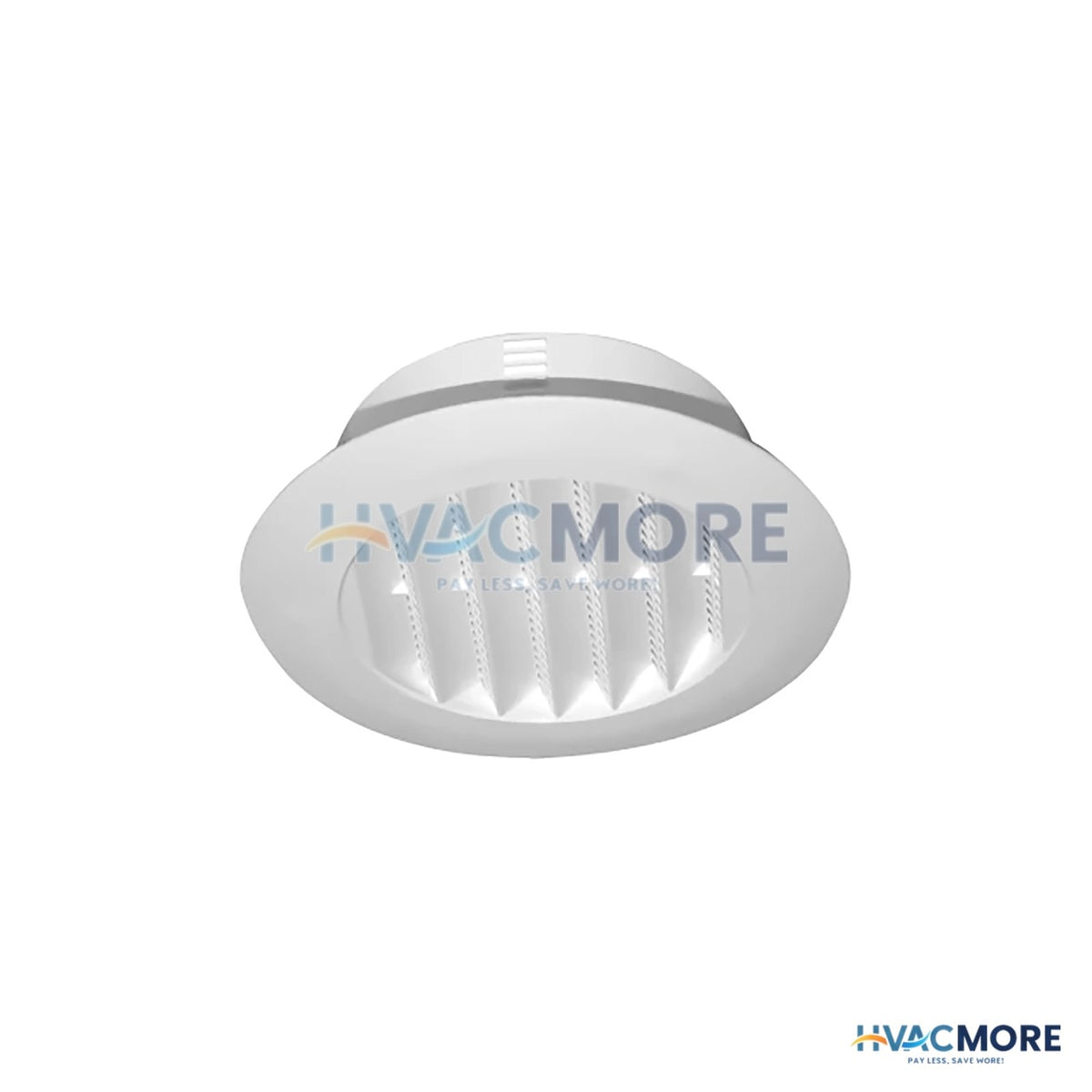 Builder's Best RDV 4 in. Round Soffit Vent, White - 1001RDV4S01
