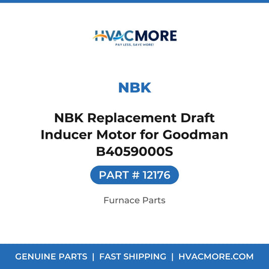 NBK Replacement Draft Inducer Motor for Goodman B4059000S - 12176