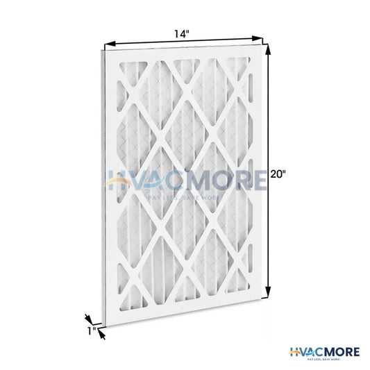 14 x 20 x 1 in. Pleated Air Filter, MERV 8 - 14X20X1