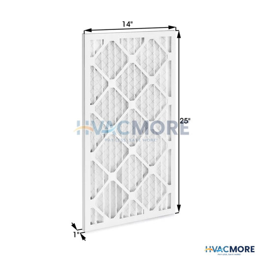 14 x 25 x 1 in. Pleated Air Filter, MERV 8 - 14X25X1