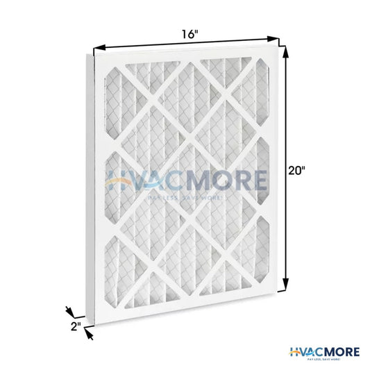 16 x 20 x 2 in. Pleated Air Filter, MERV 8 - 16X20X2