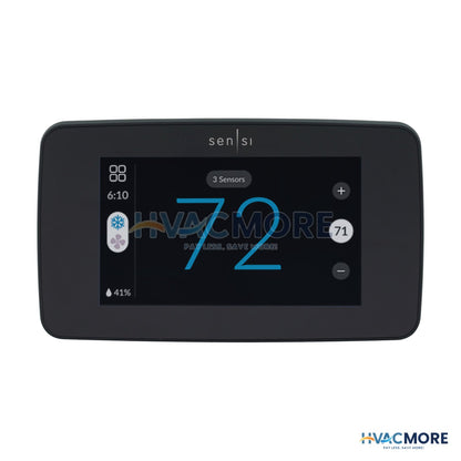 Sensi Touch 2 Smart Wi-Fi Thermostat, 4H/2C, Black - 1F96U-42WFB