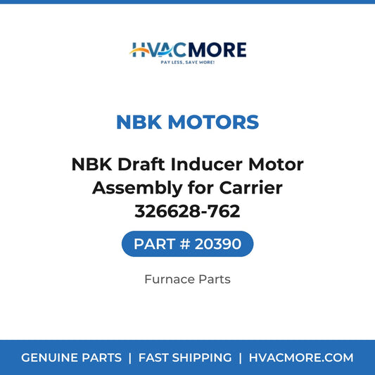 NBK Draft Inducer Motor Assembly for Carrier 326628-762 - 20390