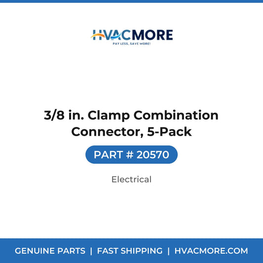 3/8 in. Clamp Combination Connector, 5-Pack - 20570