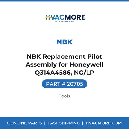 NBK Replacement Pilot Assembly for Honeywell Q314A4586, NG/LP - 20705