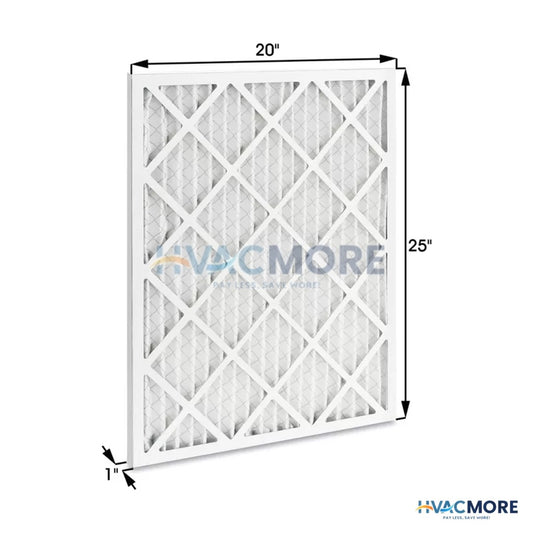 20 x 25 x 1 in. Pleated Air Filter, MERV 8 - 20X25X1