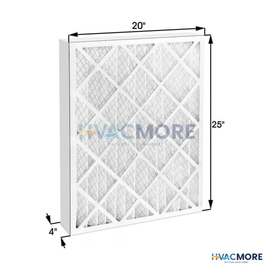 20 x 25 x 4 in. Pleated Air Filter, MERV 8 - 20X25X4