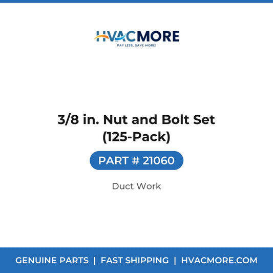 3/8 in. Nut and Bolt Set (125-Pack) - 21060