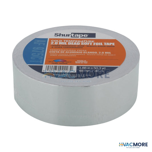 Shurtape AF 975CT Aluminum Foil Tape, UL 723, 2" x 50 yd. - 232032