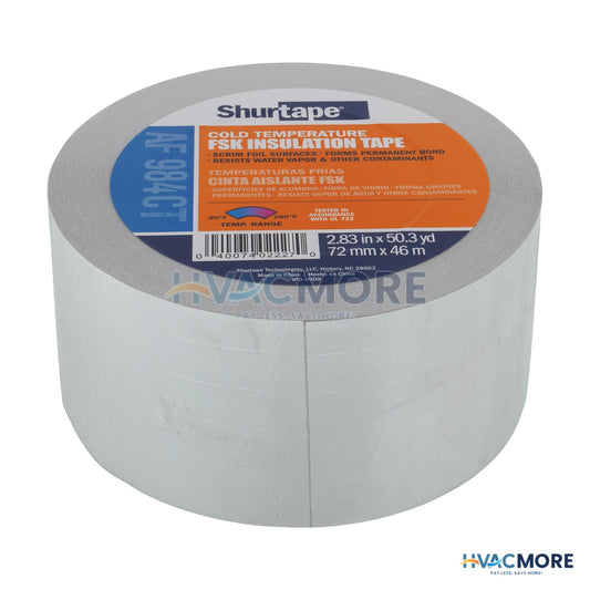 Shurtape AF 984CT FSK Foil-Scrim-Kraft Insulation Tape, 3" x 50 yd. - 232036