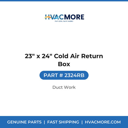 23" x 24" Cold Air Return Box - 2324RB