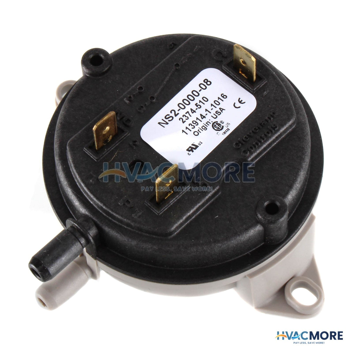 Robertshaw Universal Adjustable SPDT Air Pressure Switch, 0.10-10.0 in. WC - 2374-510