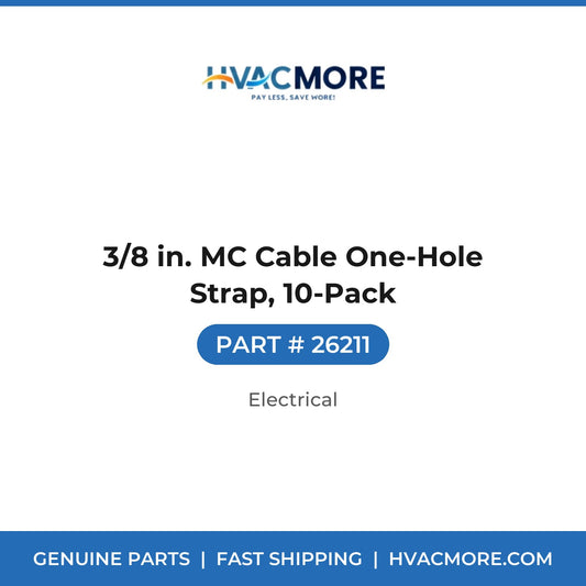 3/8 in. MC Cable One-Hole Strap, 10-Pack - 26211