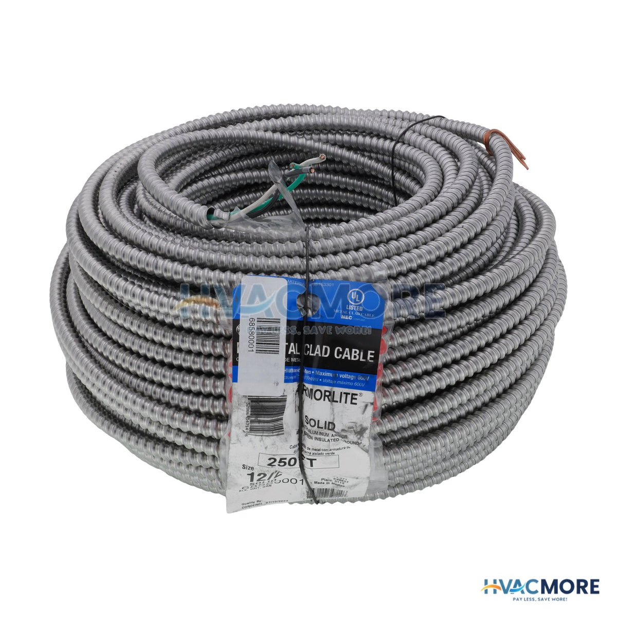 12/2 MC Armored Cable, 250 ft. - 3073441