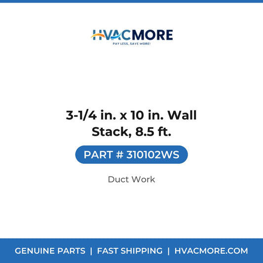 3-1/4 in. x 10 in. Wall Stack, 8.5 ft. - 310102WS