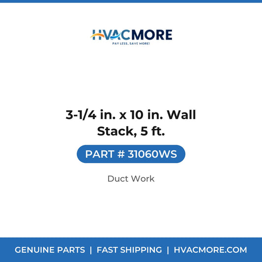 3-1/4 in. x 10 in. Wall Stack, 5 ft. - 31060WS