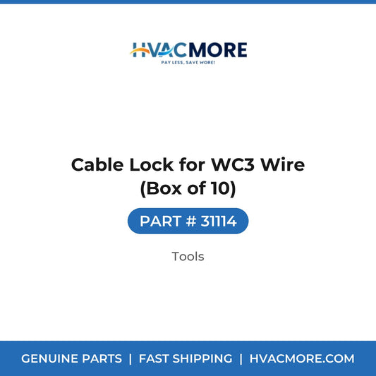 Cable Lock for WC3 Wire (Box of 10) - 31114