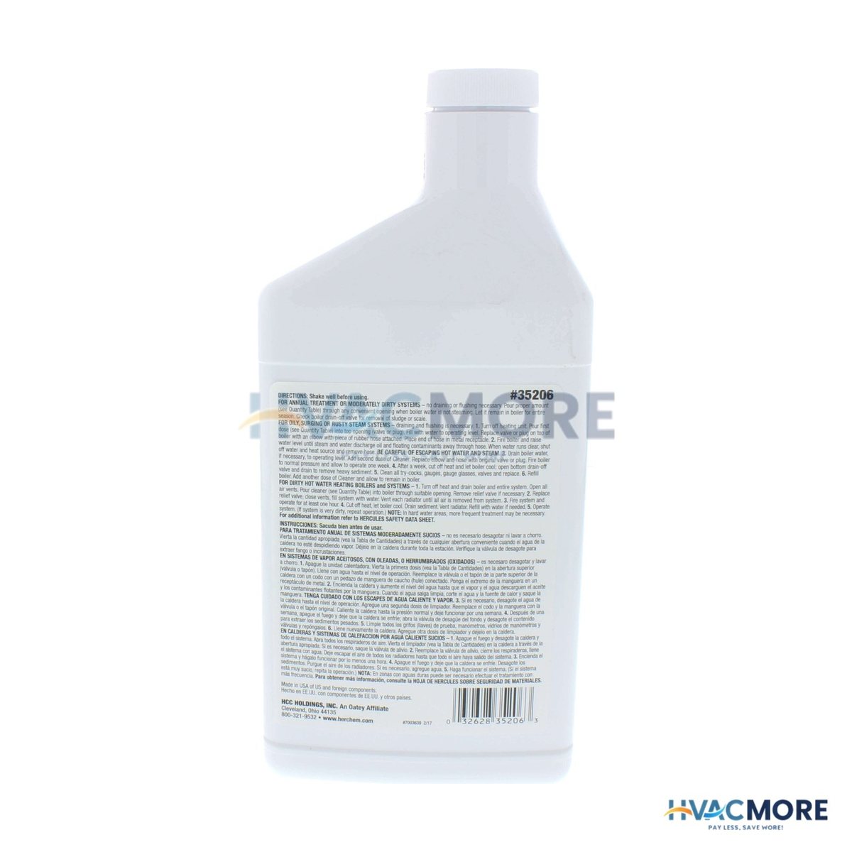 Hercules 1 qt. Boiler & Heating System Cleaner - 35206