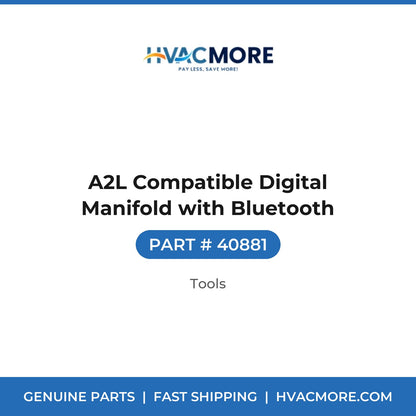 A2L Compatible Digital Manifold with Bluetooth - 40881