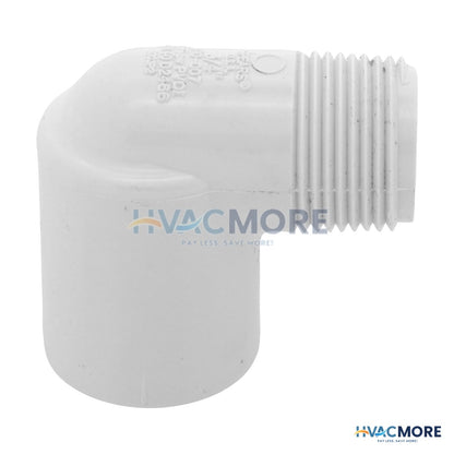 3/4 in. PVC Schedule 40 90 Degree Street Elbow, MIPT x Socket - 410-007