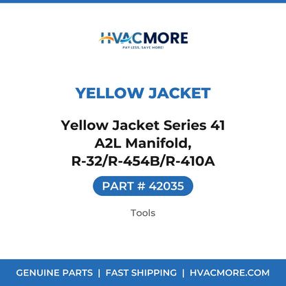 Yellow Jacket Series 41 A2L Manifold, R-32/R-454B/R-410A - 42035