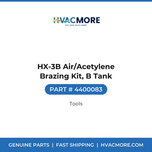 HX-3B Air/Acetylene Brazing Kit, B Tank - 4400083